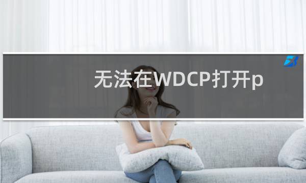 无法在WDCP打开phpMy