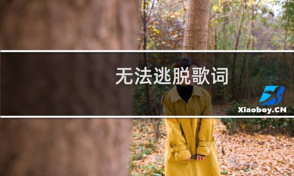 无法逃脱歌词图片