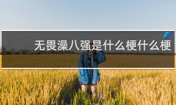 无畏澡八强是什么梗什么梗