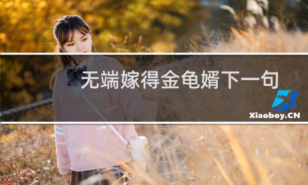 无端嫁得金龟婿下一句（下一句是辜负香衾事早朝）图片