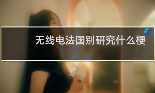 无线电法国别研究什么梗