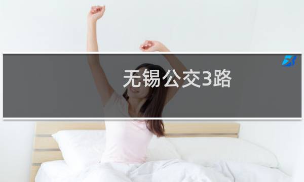 无锡公交3路(关于无锡公交3路的简介)