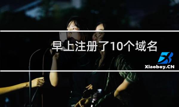 早上注册了10个域名，提示不成功
