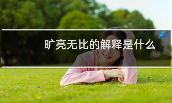 旷亮无比的解释是什么意思(旷亮无比的解释是什么())