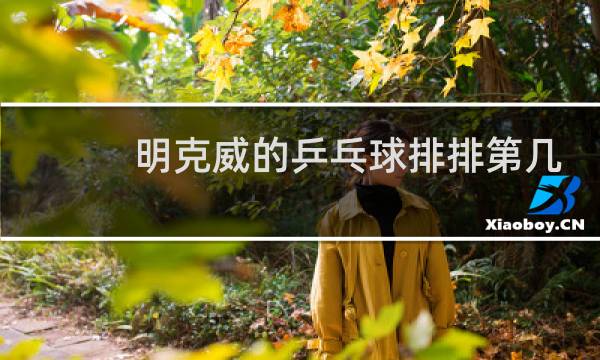 明克威的乒乓球排排第几