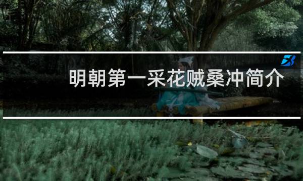 明朝第一采花贼桑冲简介，桑冲最后怎么死的？