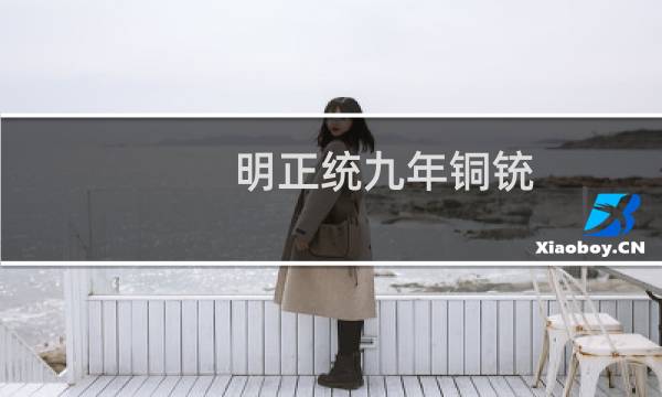 明正统九年铜铳(关于明正统九年铜铳的简介)图片