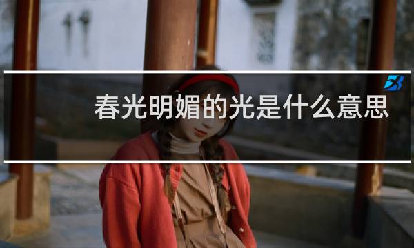 春光明媚的光是什么意思