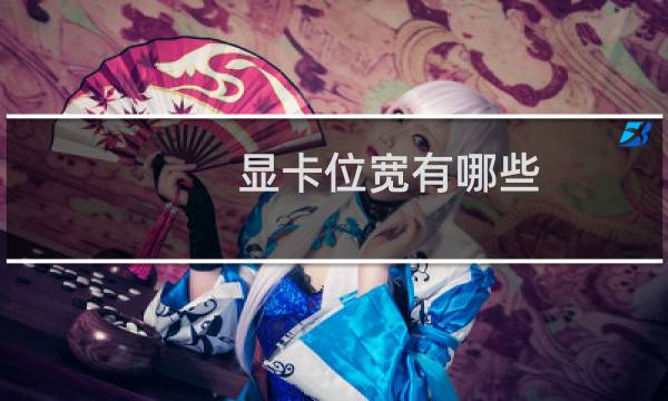 显卡位宽有哪些，有什么区别