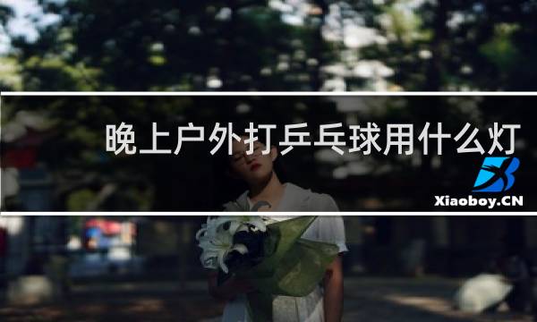 晚上户外打乒乓球用什么灯