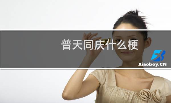 普天同庆什么梗