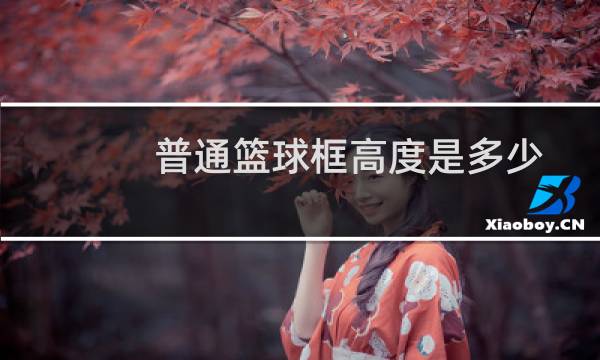 普通篮球框高度是多少