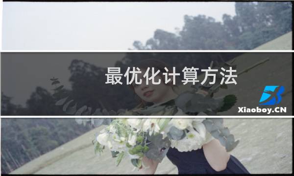 最优化计算方法(关于最优化计算方法的简介)图片