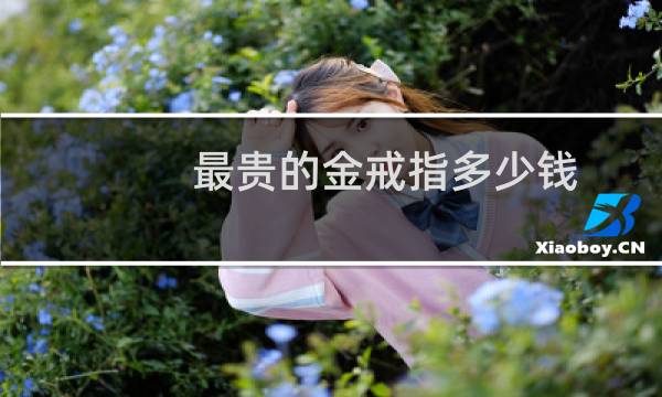 最贵的金戒指多少钱