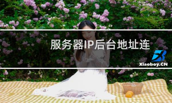 服务器IP后台地址连不了