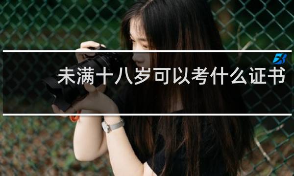 未满十八岁可以考什么证书