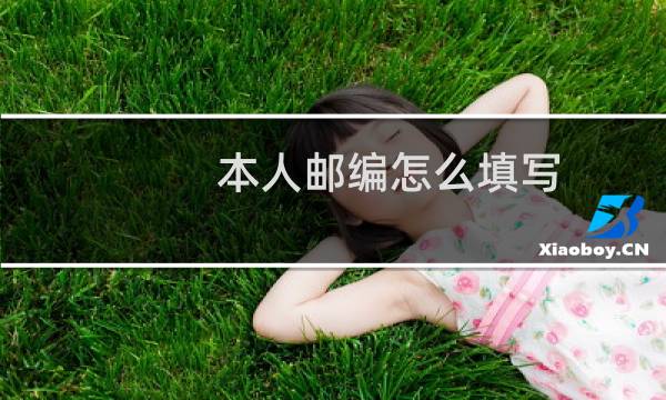 本人邮编怎么填写
