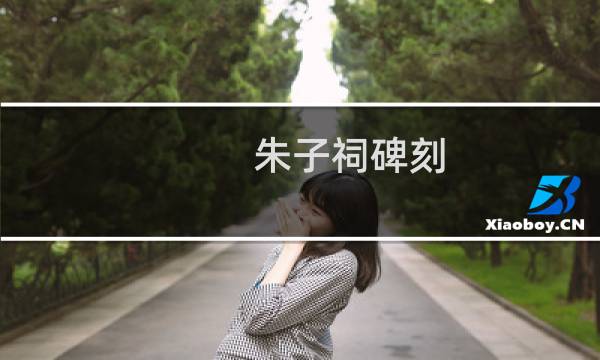 朱子祠碑刻(关于朱子祠碑刻的简介)图片