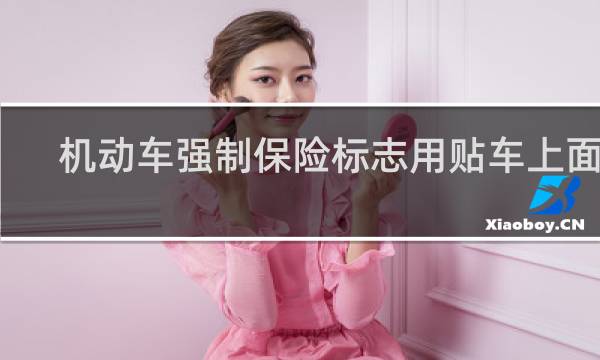 机动车强制保险标志用贴车上面吗图片