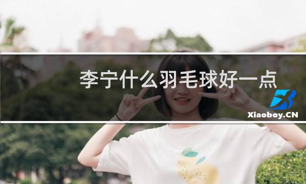 李宁什么羽毛球好一点