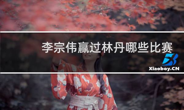 李宗伟赢过林丹哪些比赛