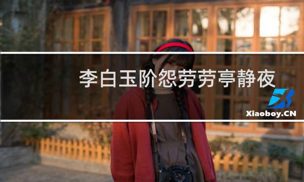 李白玉阶怨劳劳亭静夜思(关于李白玉阶怨劳劳亭静夜思的简介)图片