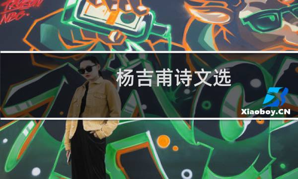 杨吉甫诗文选(关于杨吉甫诗文选的简介)图片
