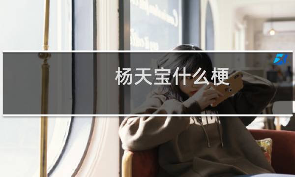 杨天宝什么梗
