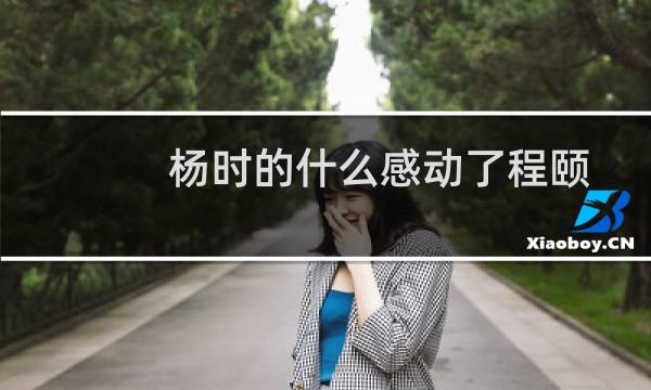杨时的什么感动了程颐