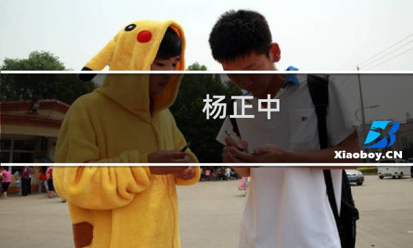 杨正中(关于杨正中的简介)图片