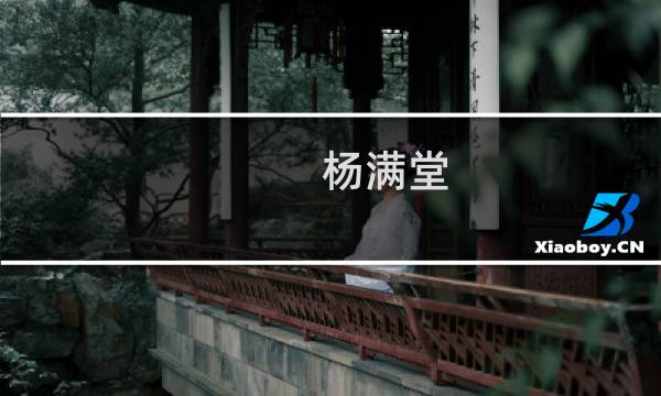 杨满堂(关于杨满堂的简介)