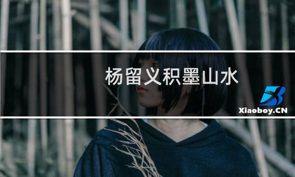 杨留义积墨山水(关于杨留义积墨山水的简介)