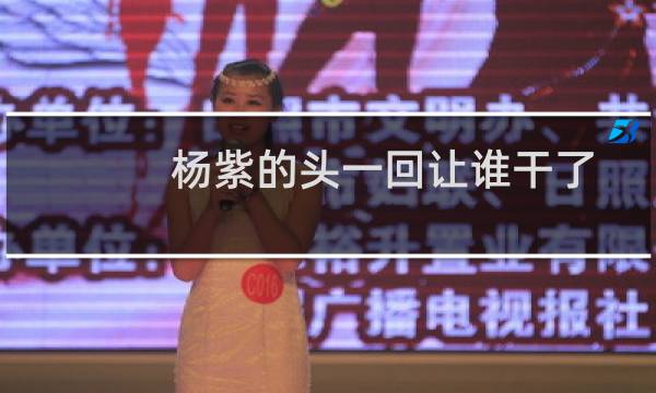 杨紫的头一回让谁干了