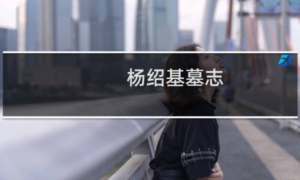 杨绍基墓志(关于杨绍基墓志的简介)图片
