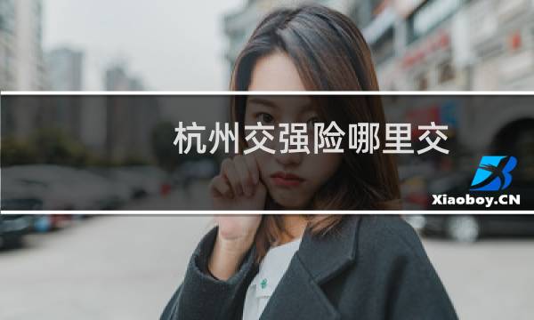 杭州交强险哪里交