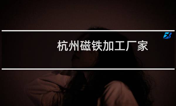 杭州磁铁加工厂家