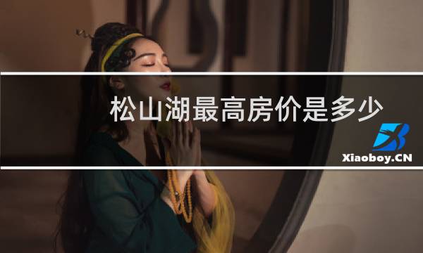 松山湖最高房价是多少