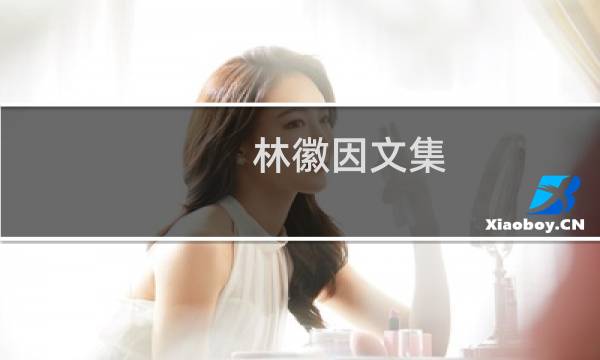 林徽因文集(关于林徽因文集的简介)