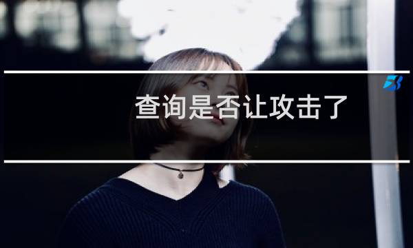 查询是否让攻击了,30G防御没用吗?