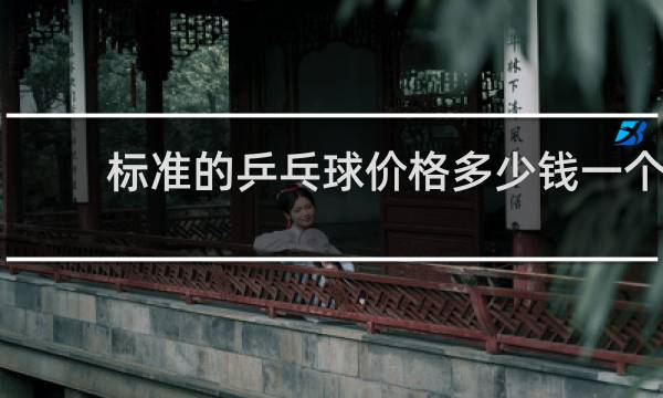 标准的乒乓球价格多少钱一个