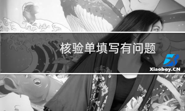 核验单填写有问题，麻烦退回我重新上传