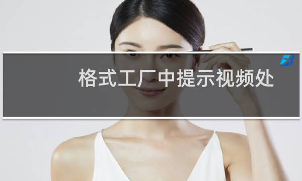 格式工厂中提示视频处理失败如何解决