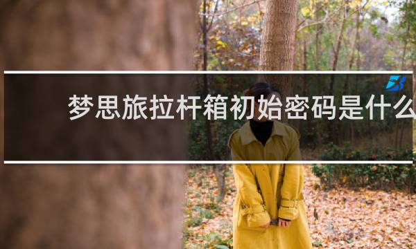 梦思旅拉杆箱初始密码是什么