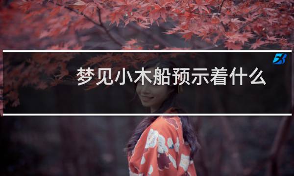 梦见小木船预示着什么?
