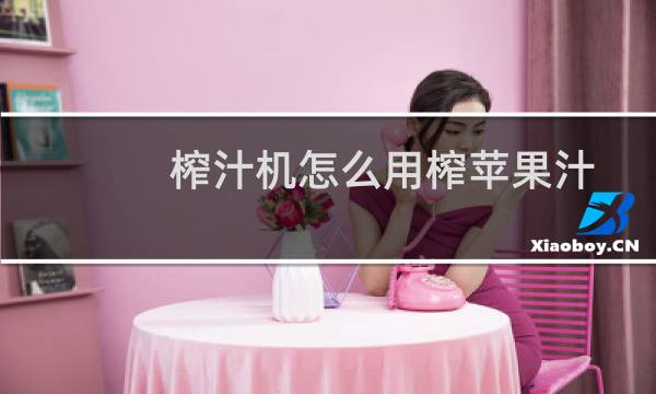 榨汁机怎么用榨苹果汁