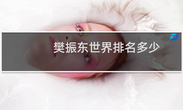 樊振东世界排名多少