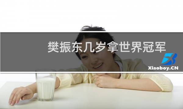 樊振东几岁拿世界冠军