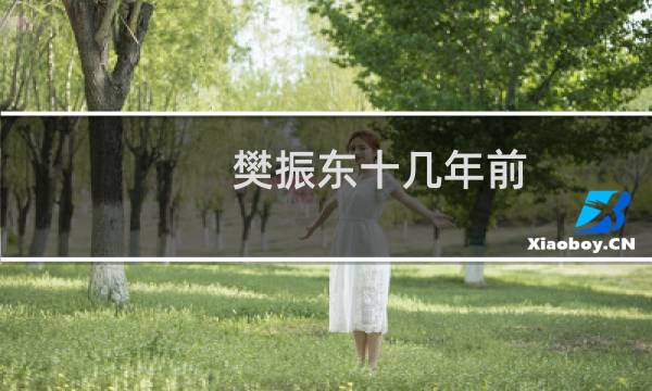 樊振东十几年前