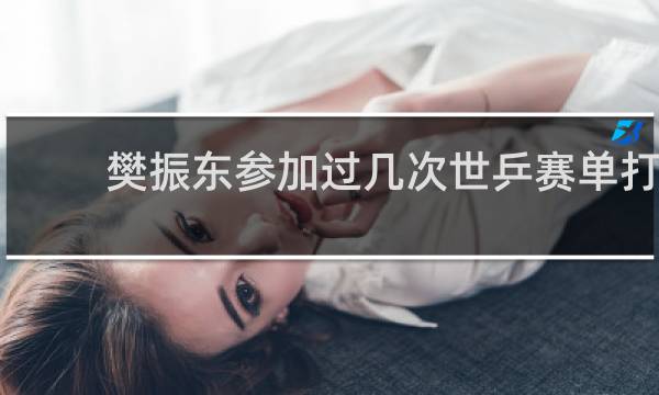樊振东参加过几次世乒赛单打