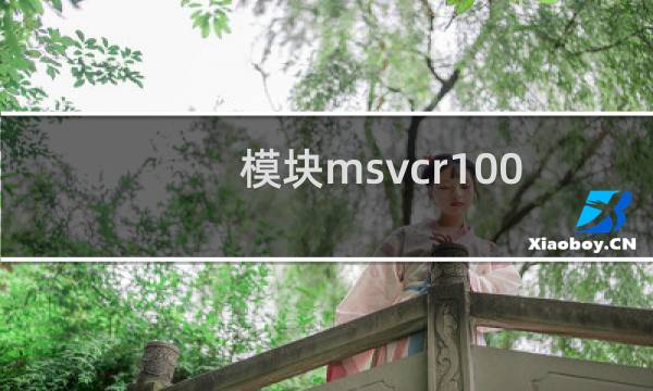 模块msvcr100.dll已加载但找不到入口点解决方法